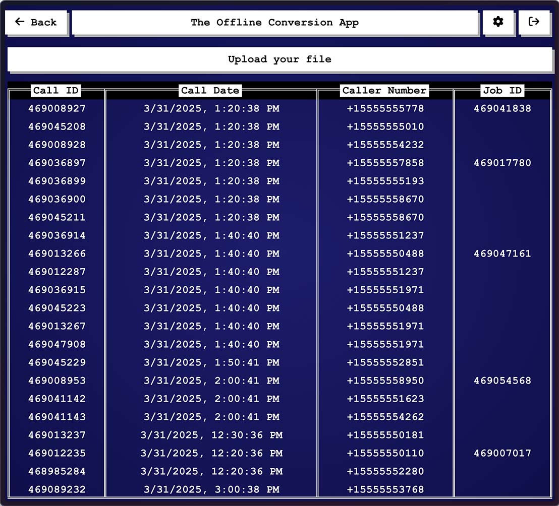 The Upload Offline Conversions App - FloFrame